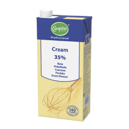 Вершки тваринні, 35 % Campina, 1 л, 0749572