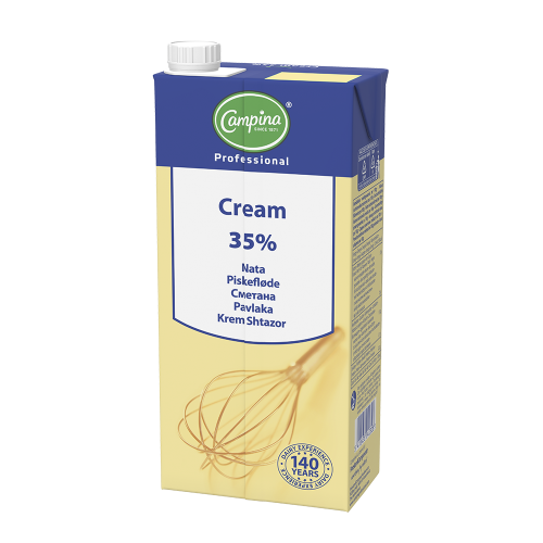 Вершки тваринні, 35 % Campina, 1 л, 0749572
