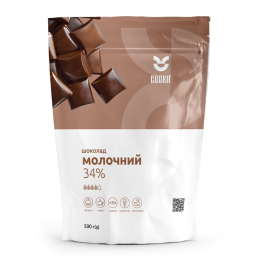 Шоколад молочний 34%