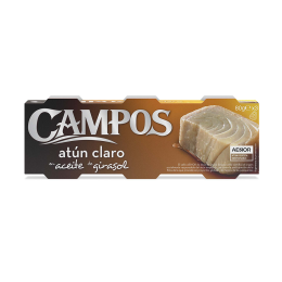 Тунець альбакор у соняшниковій олії 3х70 г, CAMPOS, 210 г, SIA-310107002